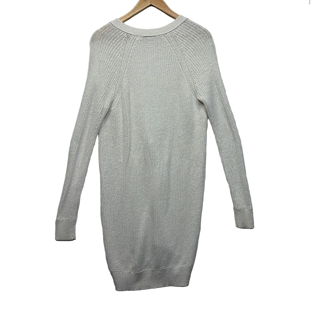 Country Road White Longline Cardigan - Size 12/M
