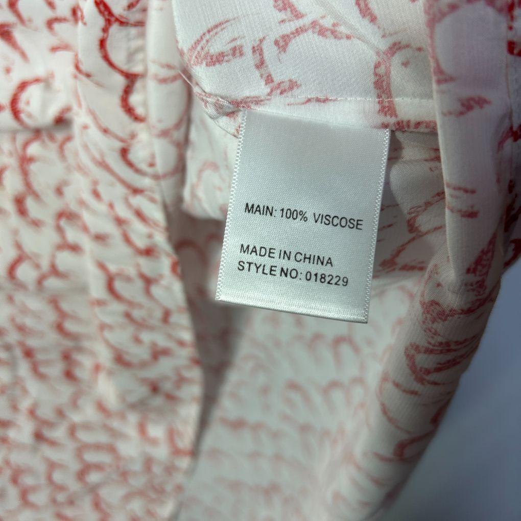 Sussan Red Print Top - Size 18