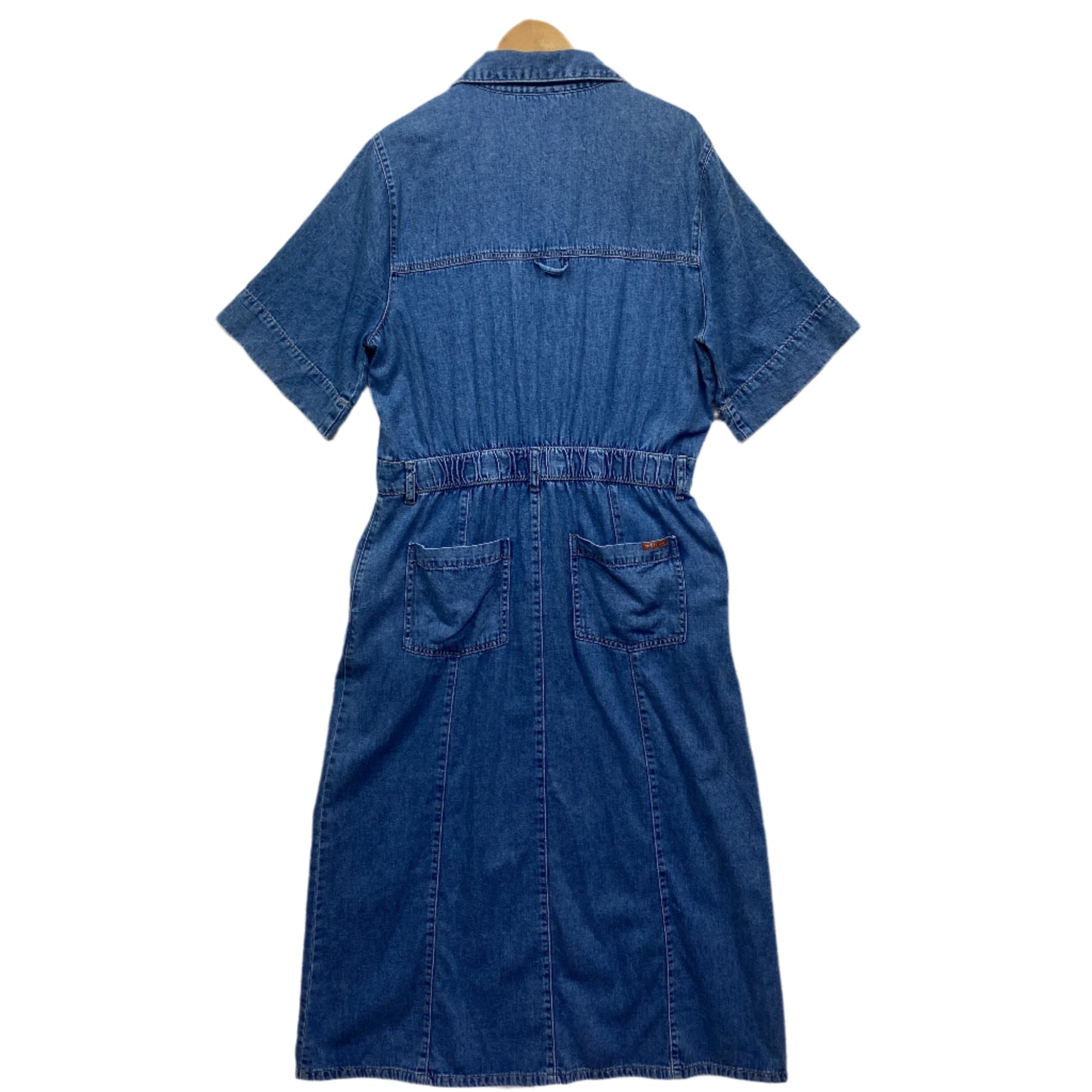 Ceres Life Denim Dress Size XL 16 Blue Pockets Midi