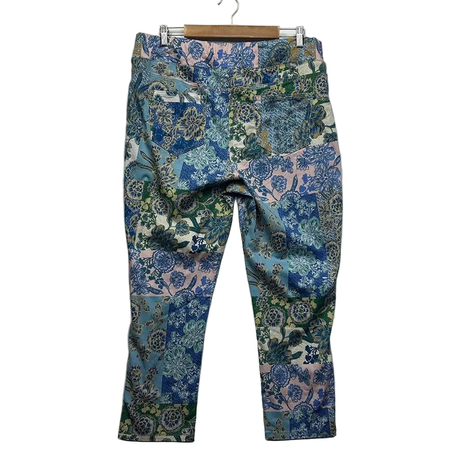 Blue Illusion Multicoloured Floral Jeans - Size 16/3L