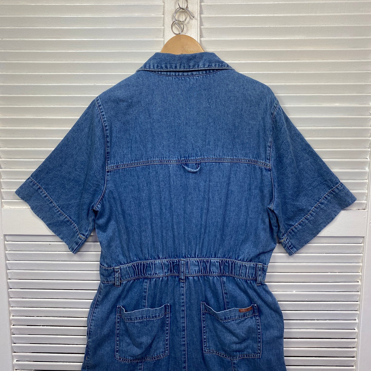 Ceres Life Denim Dress Size XL 16 Blue Pockets Midi