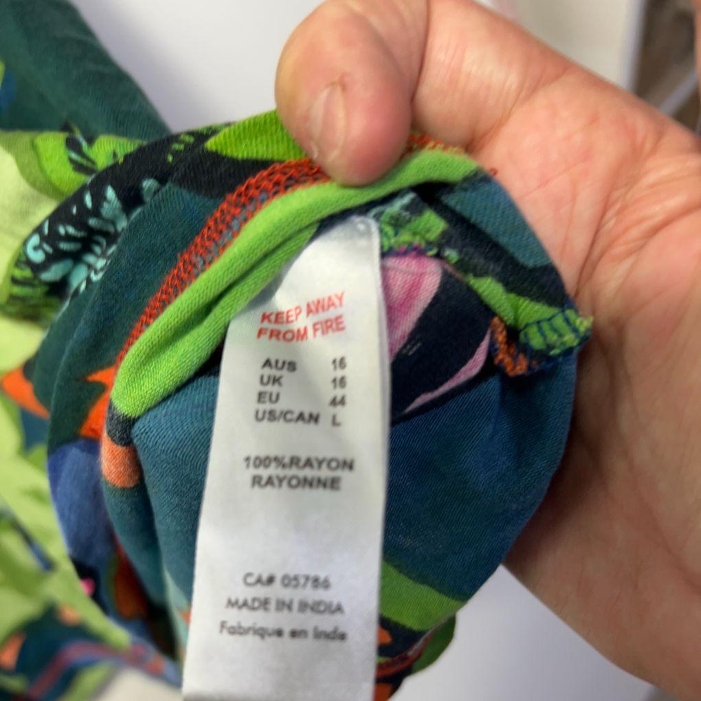 Multicoloured Floral Top - Size 16