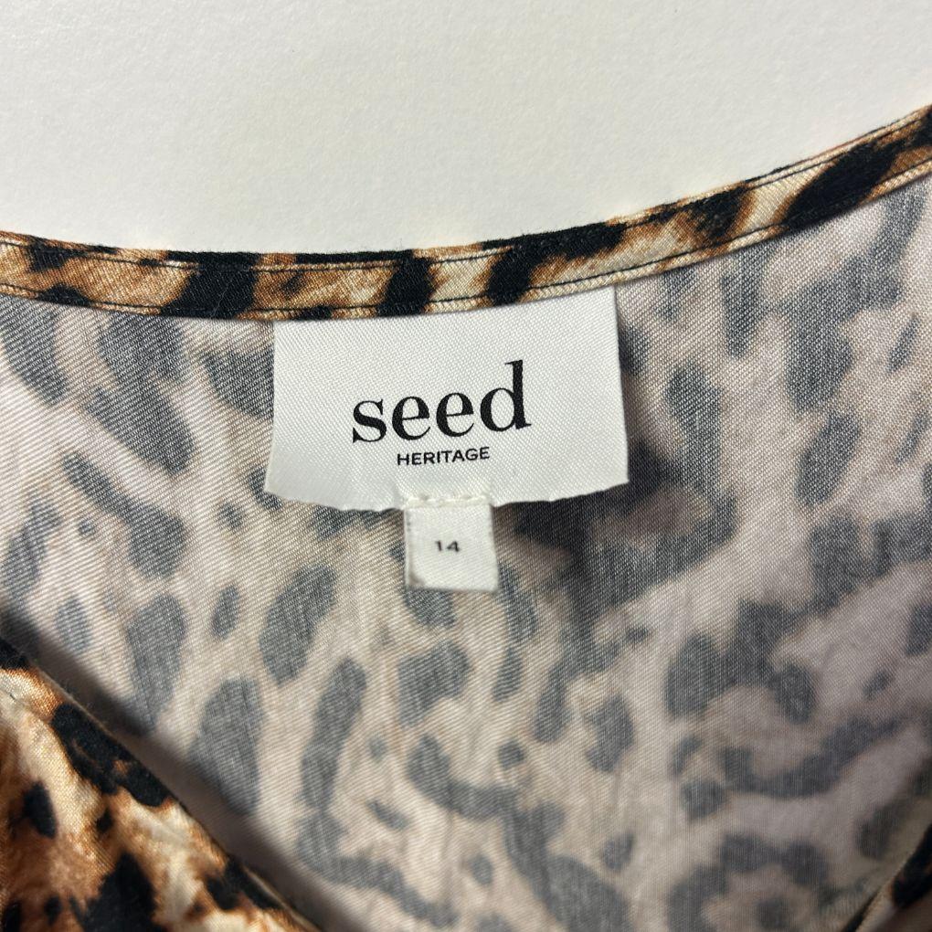 Seed Animal Print Dress  - Size 14
