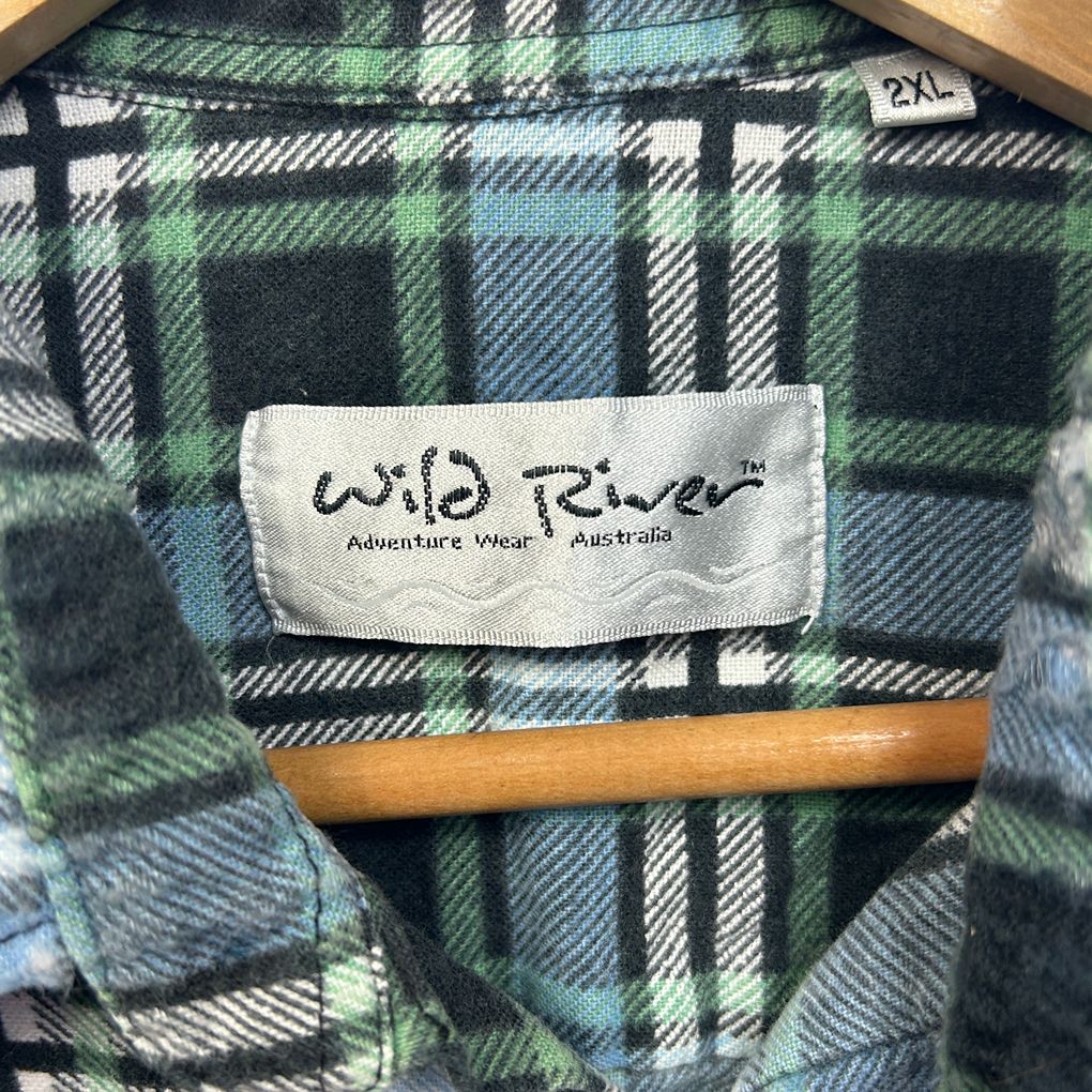 Wild River Green Check Mens Shirt - Size 2XL