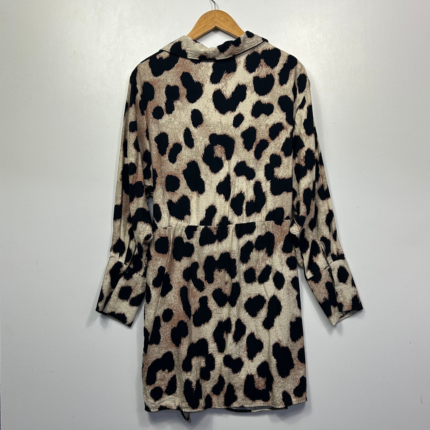 H&M Animal Print Wrap Dress - Size XL