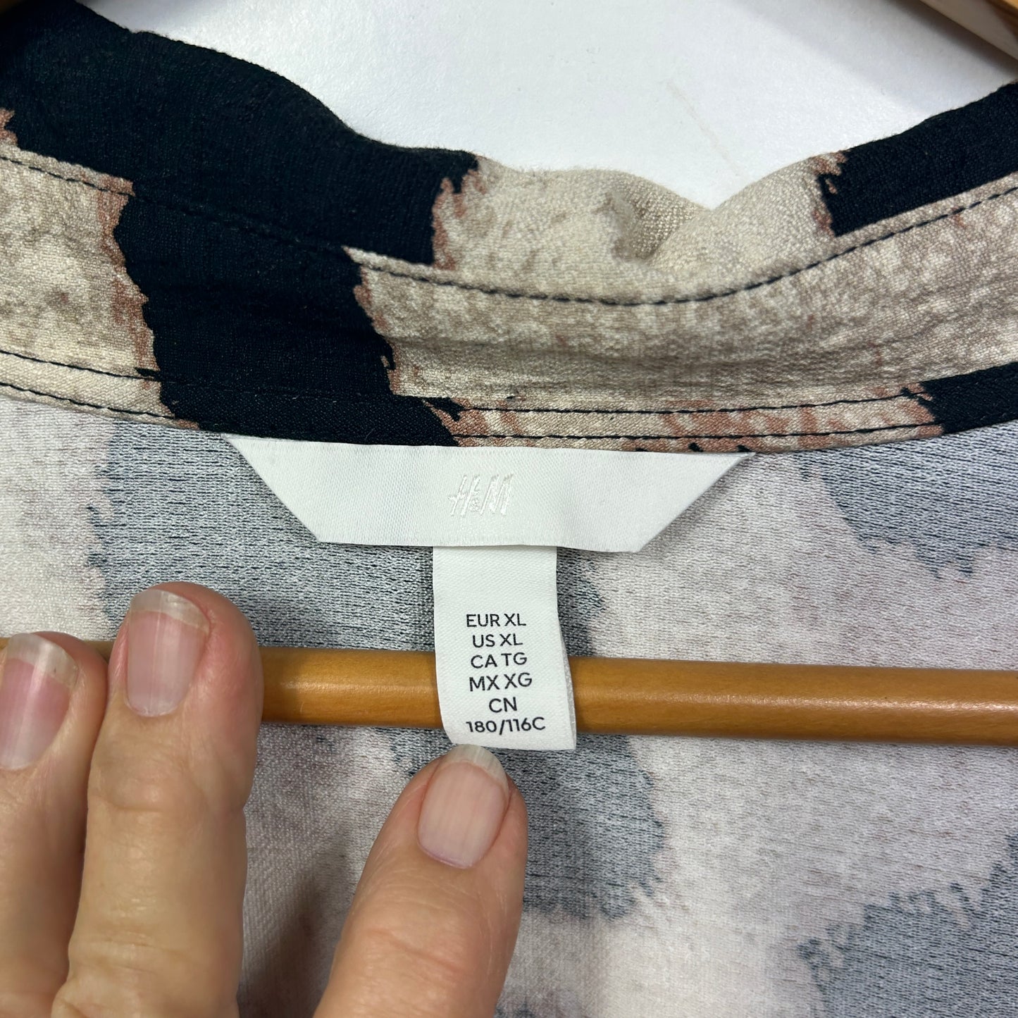 H&M Animal Print Wrap Dress - Size XL