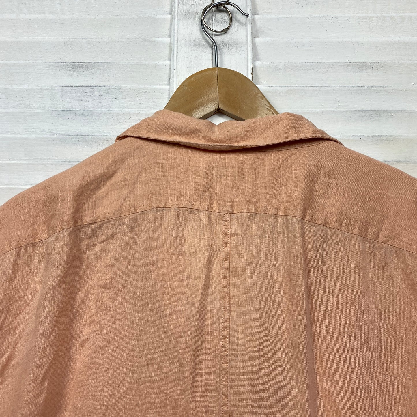 Target Linen Top Size 18 Peach Short Sleeve