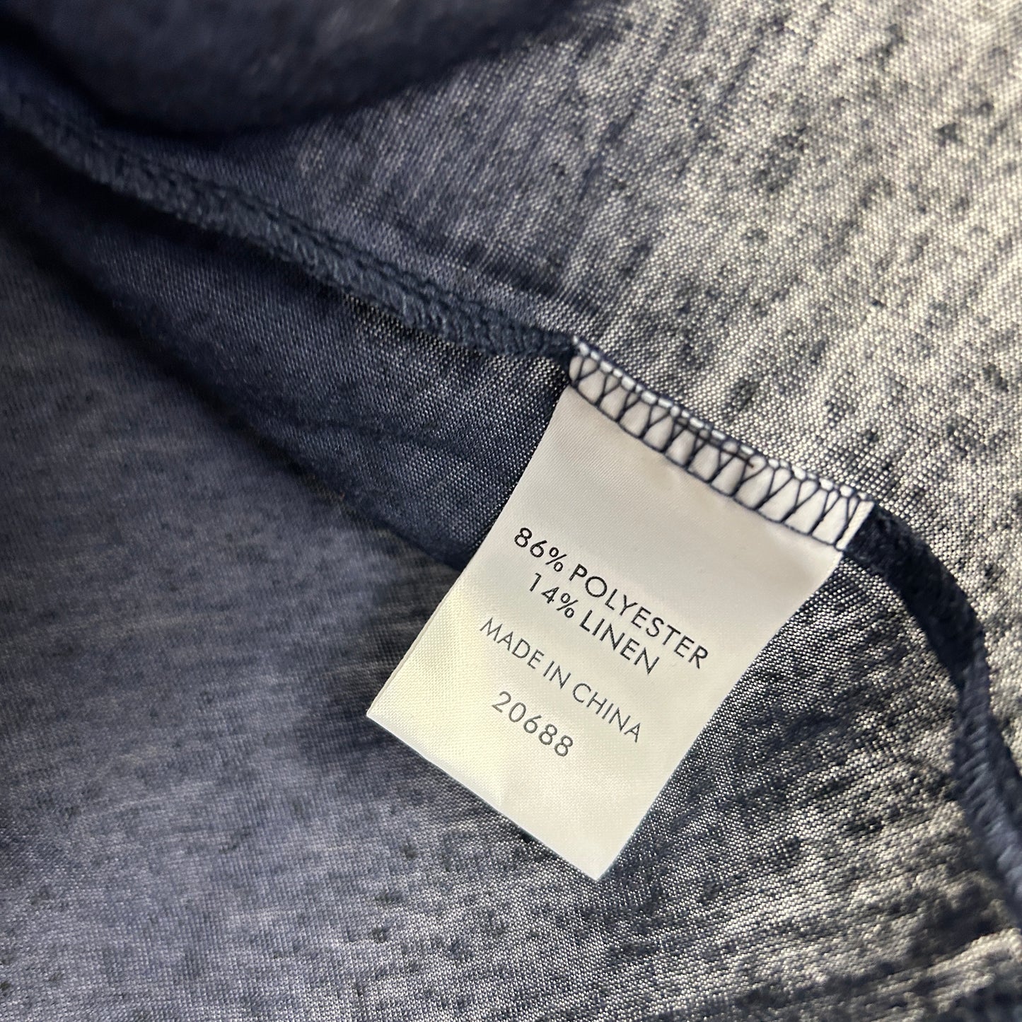 Suzanne Grae Navy Ruffle Sleeve Top - Size XL