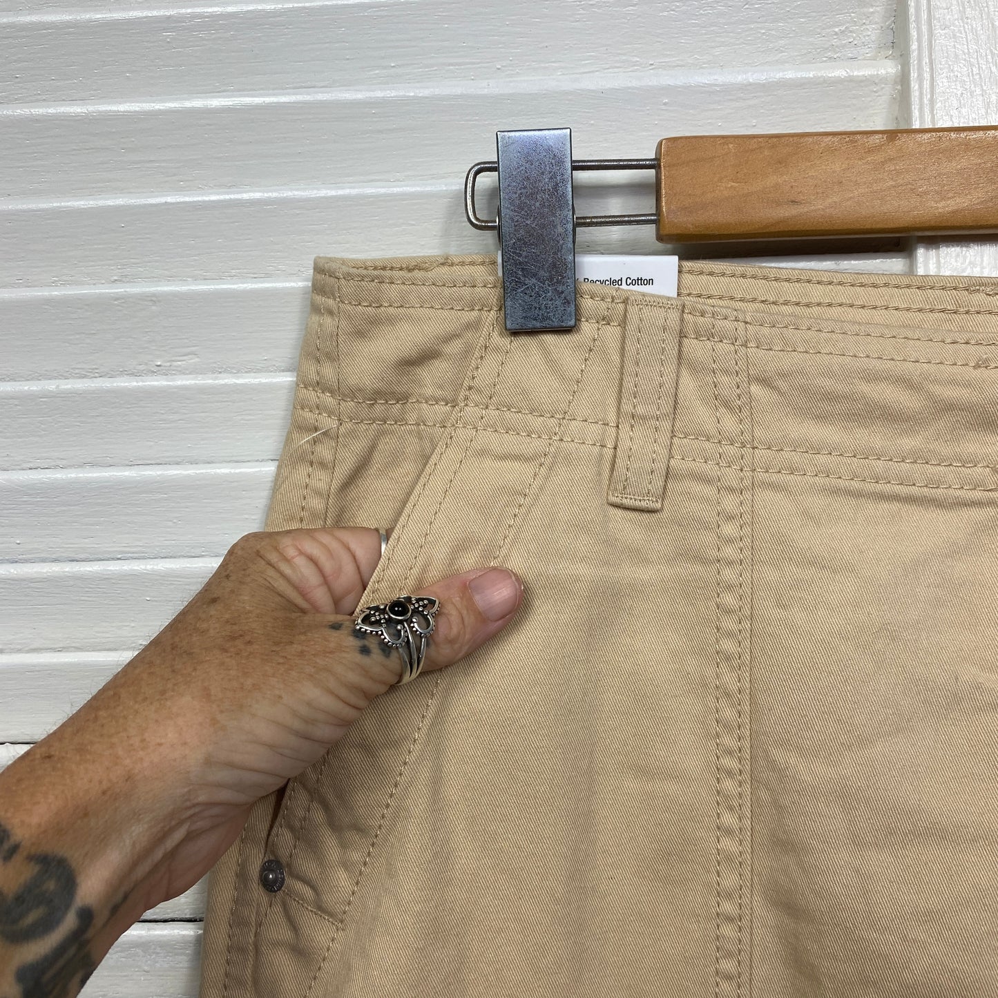 Jay Jays Cargo Pants Size 14 Beige Pockets New