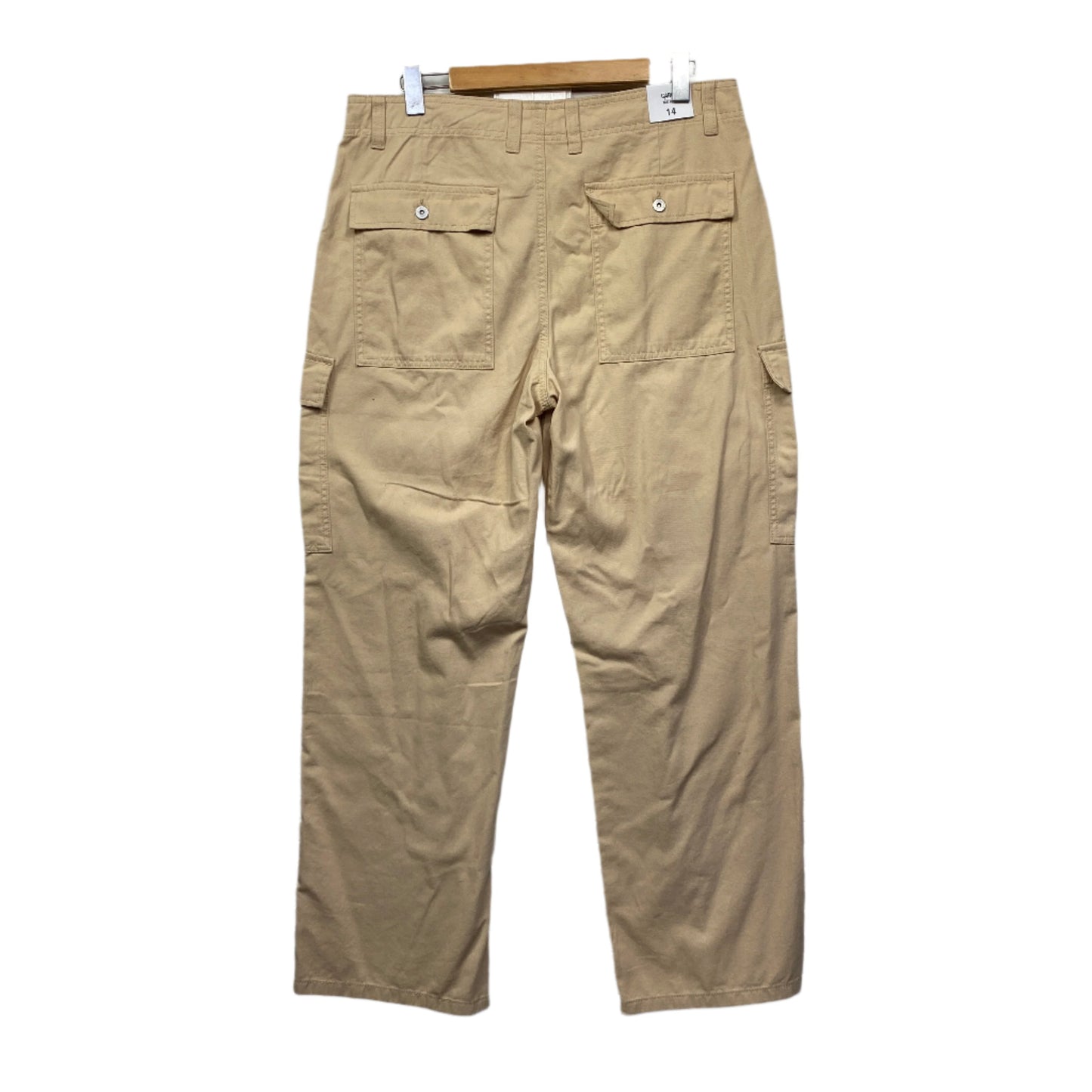 Jay Jays Cargo Pants Size 14 Beige Pockets New