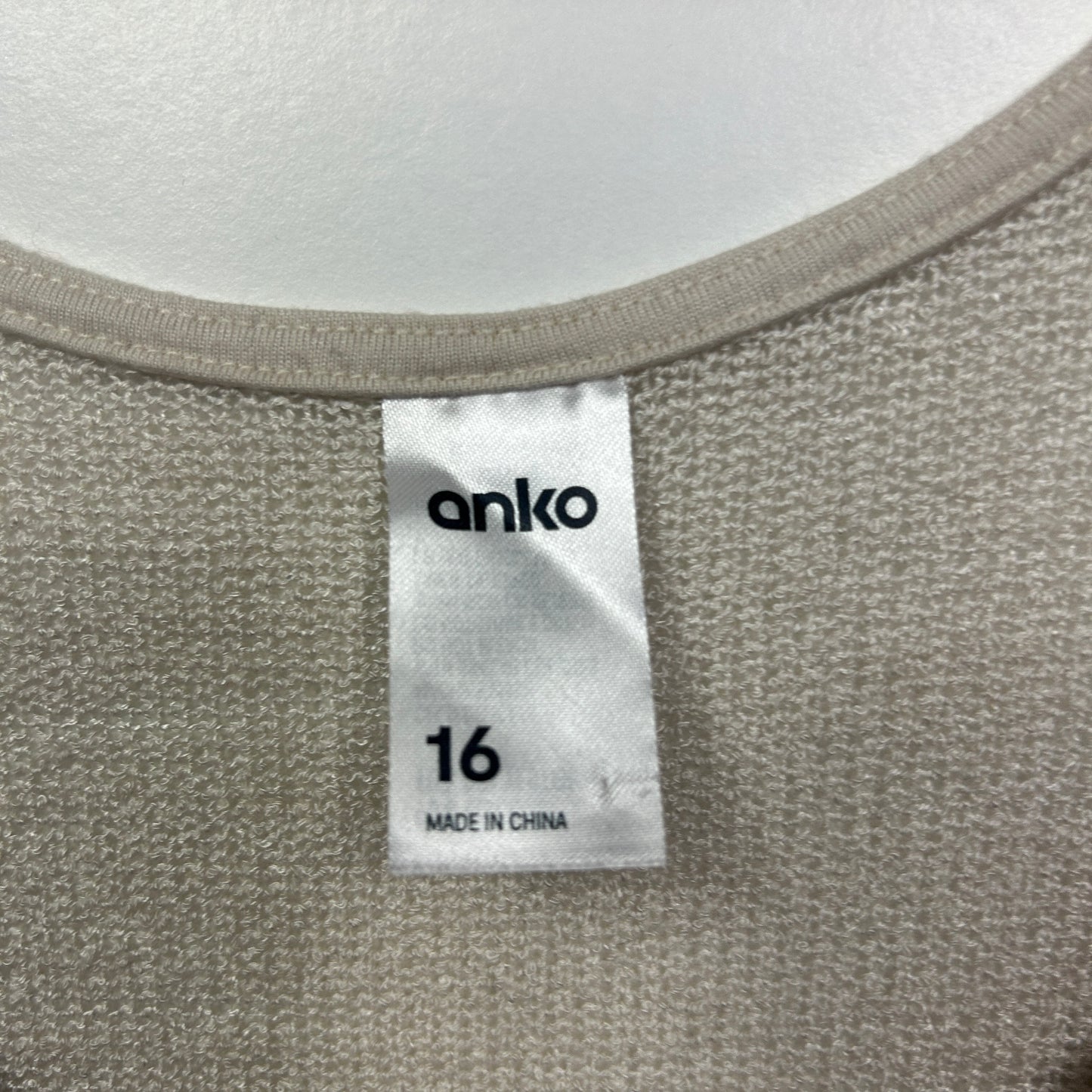Anko Beige Top - Size 16