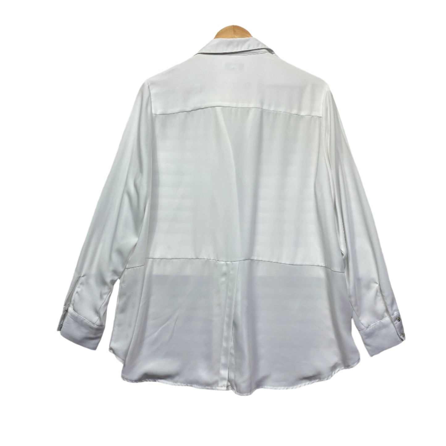 Preview Top Size 16 White Button Up long Sleeve Collared