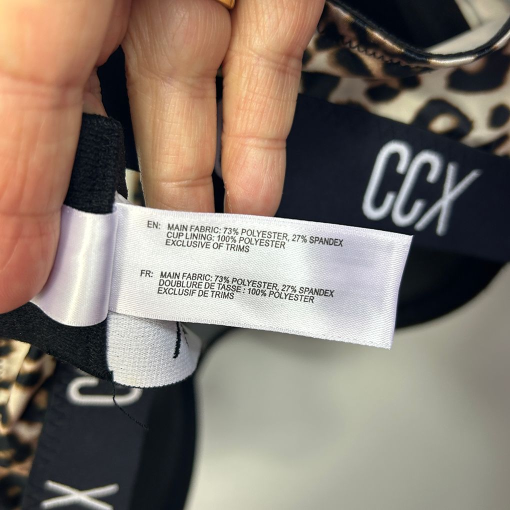 CCX Leopard Print Bra - Size 22E