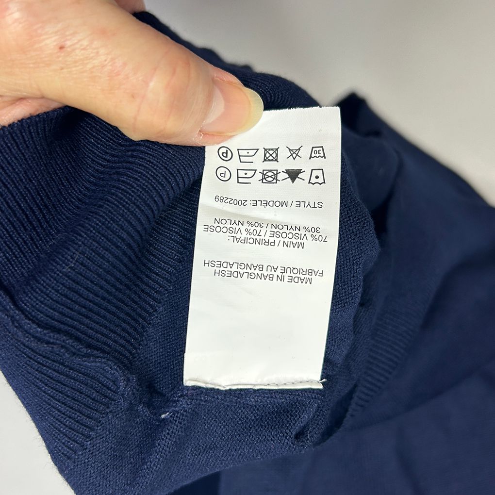 Millers Navy Roll Neck Jumper - Size XXL