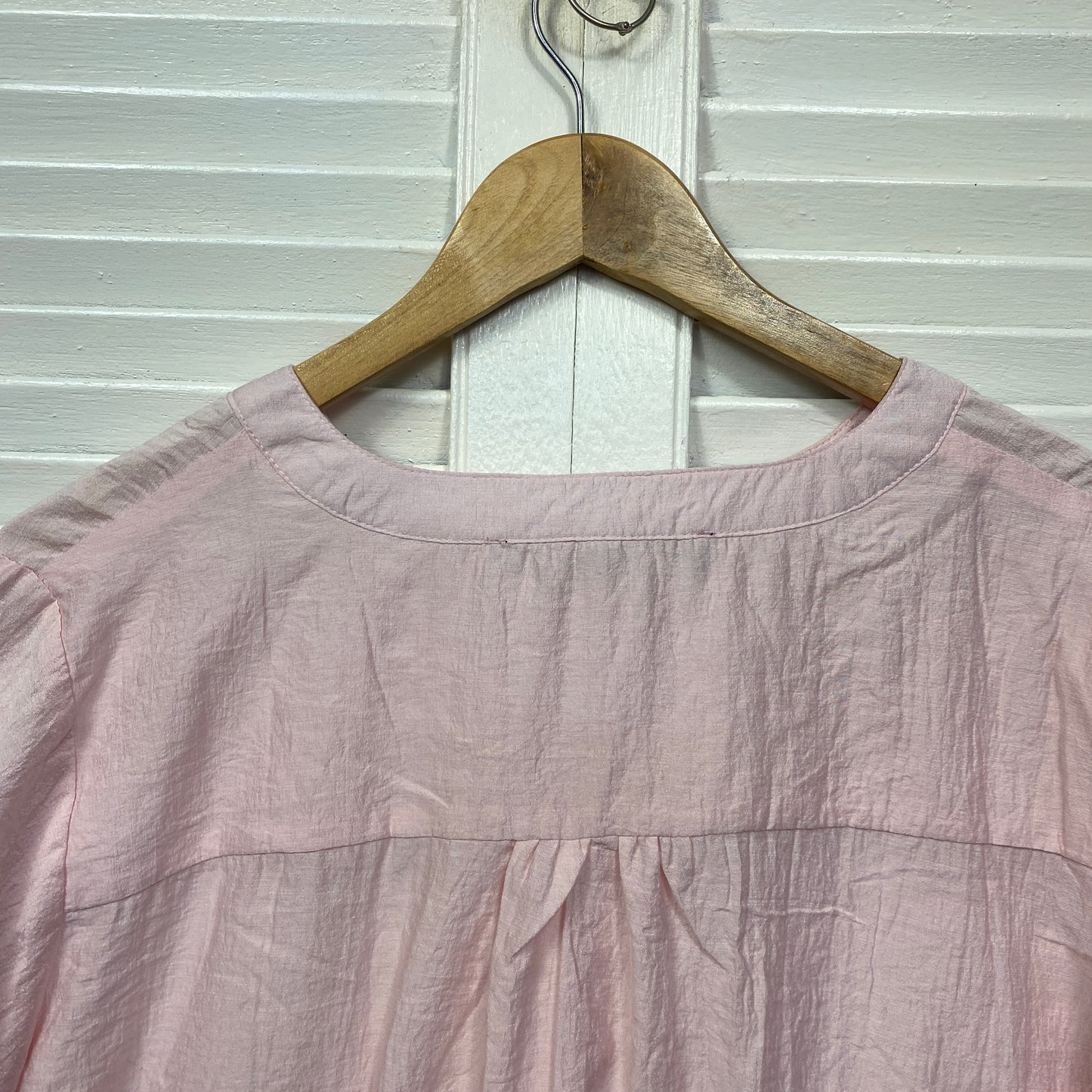 Willow Tree Top Size 14 Pink Short Sleeve Viscose Blend