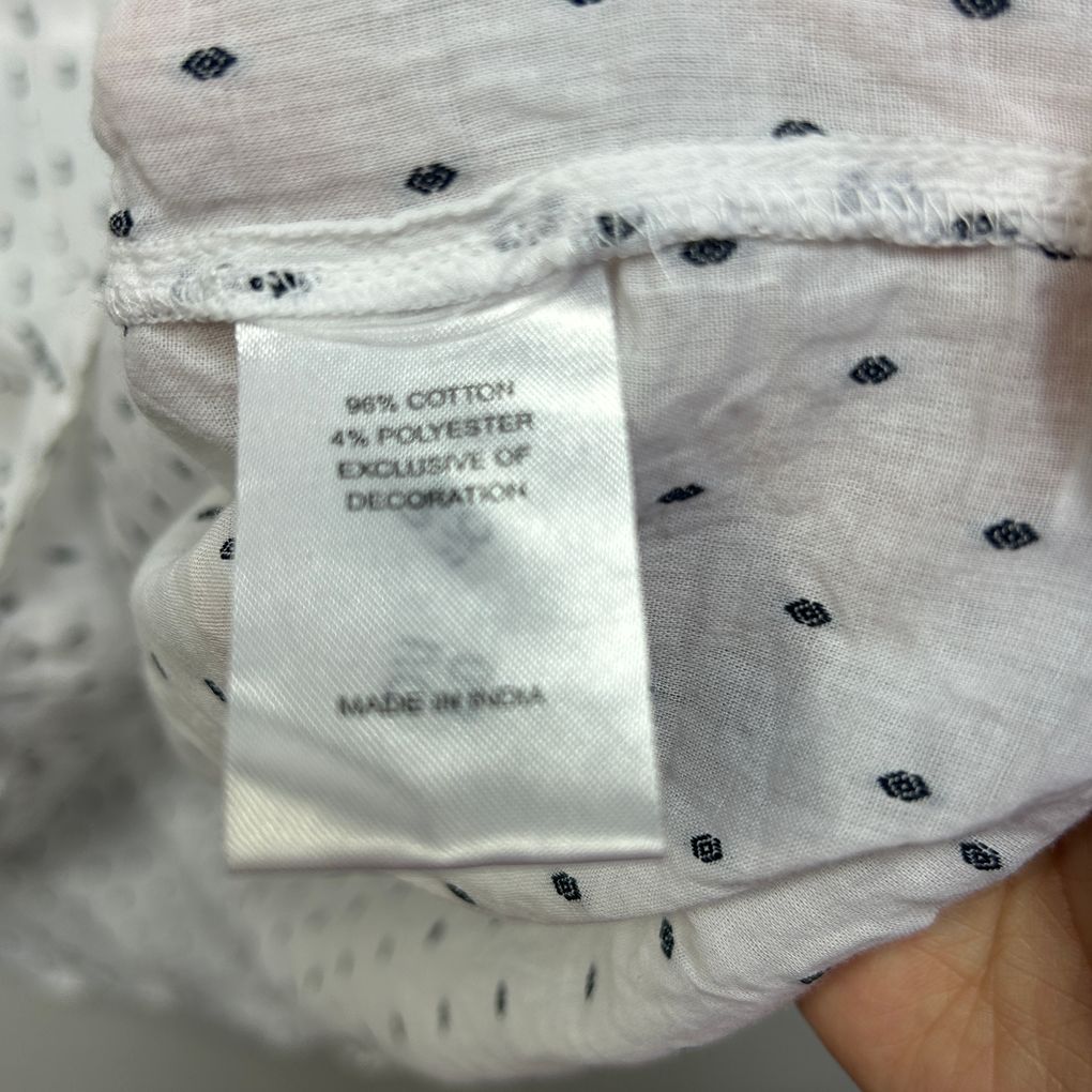 Virtuelle White Cotton Top - Size 22