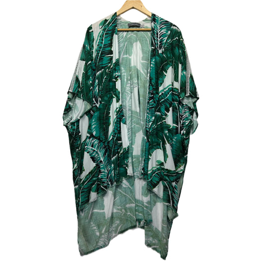 Kennedys Duster Jacket Kimono One Size Green White Floral
