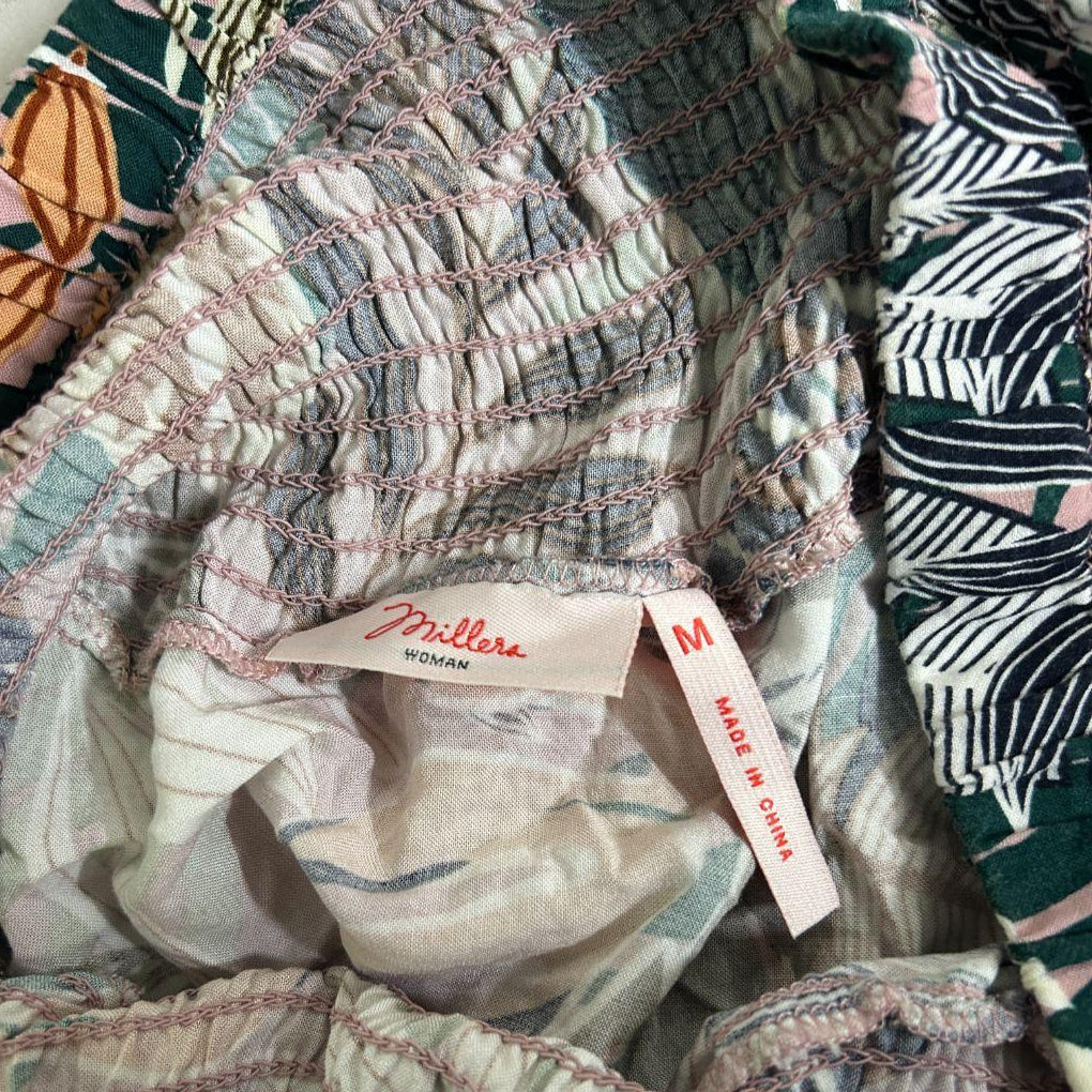 Millers Palm Print Maxi Skirt - Size M