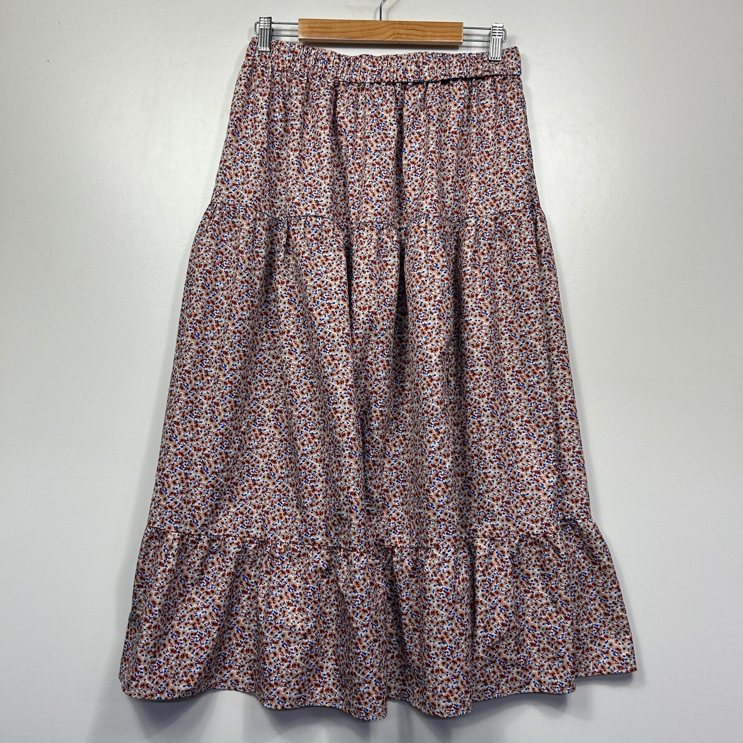 Shein Floral Tiered Maxi Skirt - Size XL