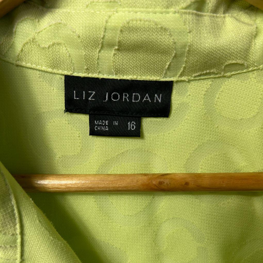 Liz Jordan Lime Shirt - Size 16