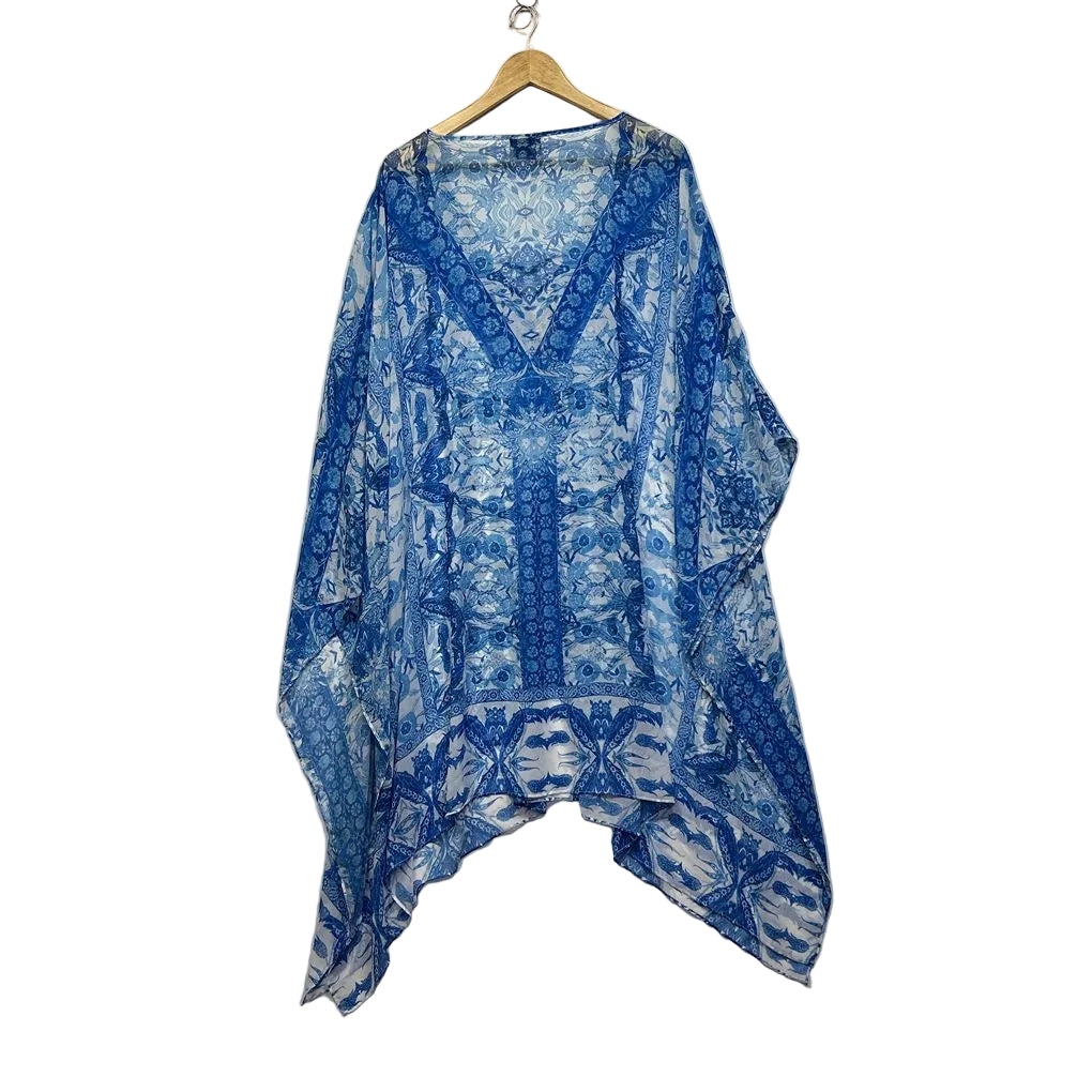 City Chic Blue Kaftan Top - Size 24/XXL