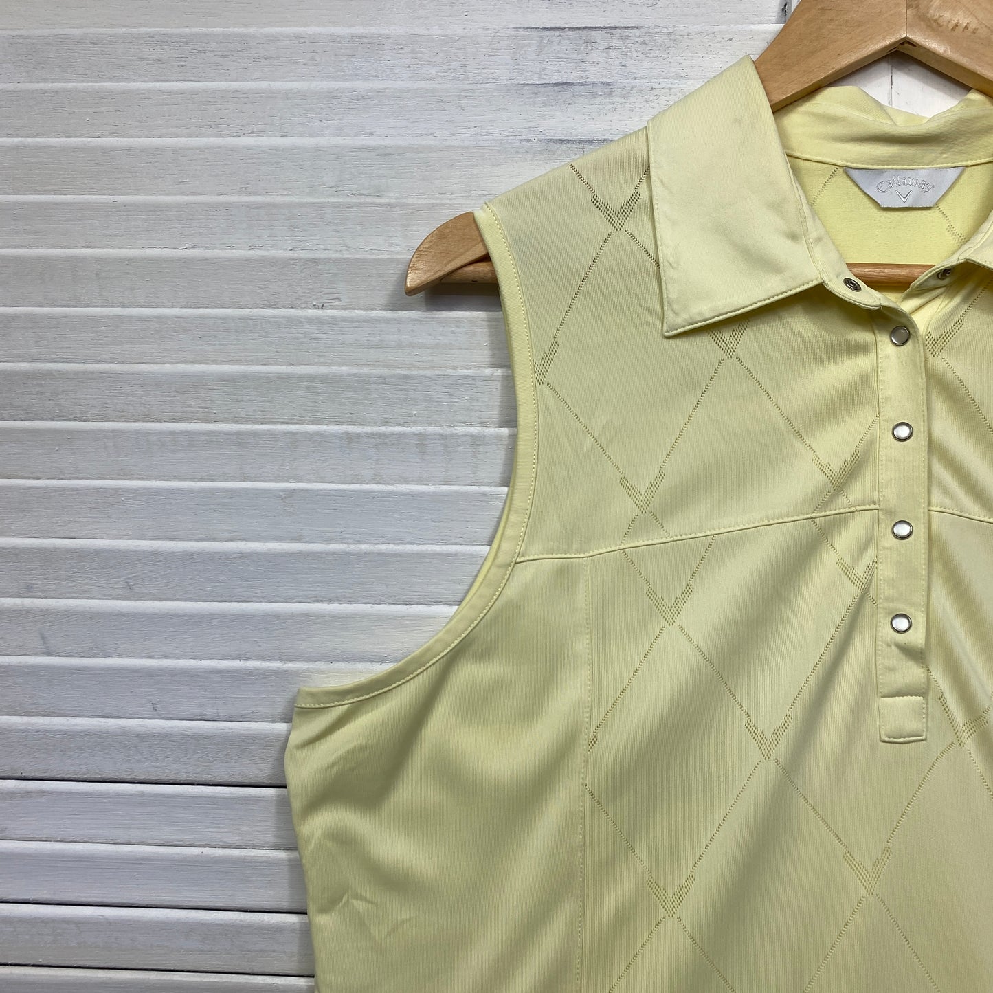 Callaway Golf Top Size XL Yellow Activewear