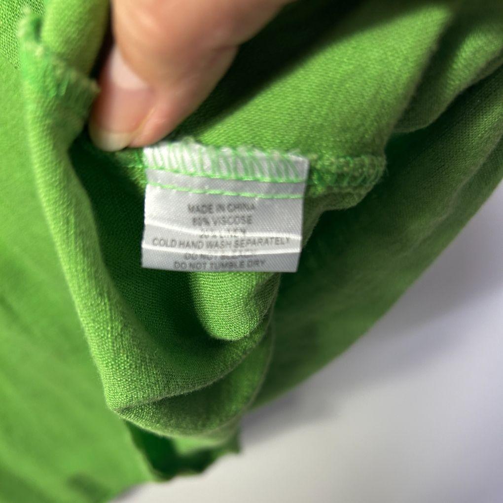 Willow Tree Green Linen Top - Size 18
