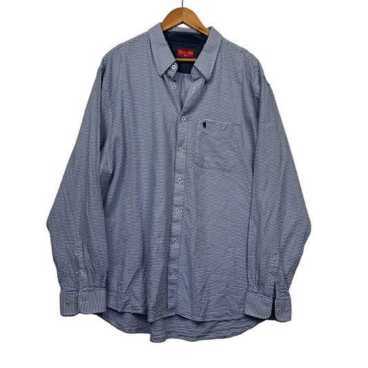 Thomas Cook Navy Gingham Shirt - Size 4XL