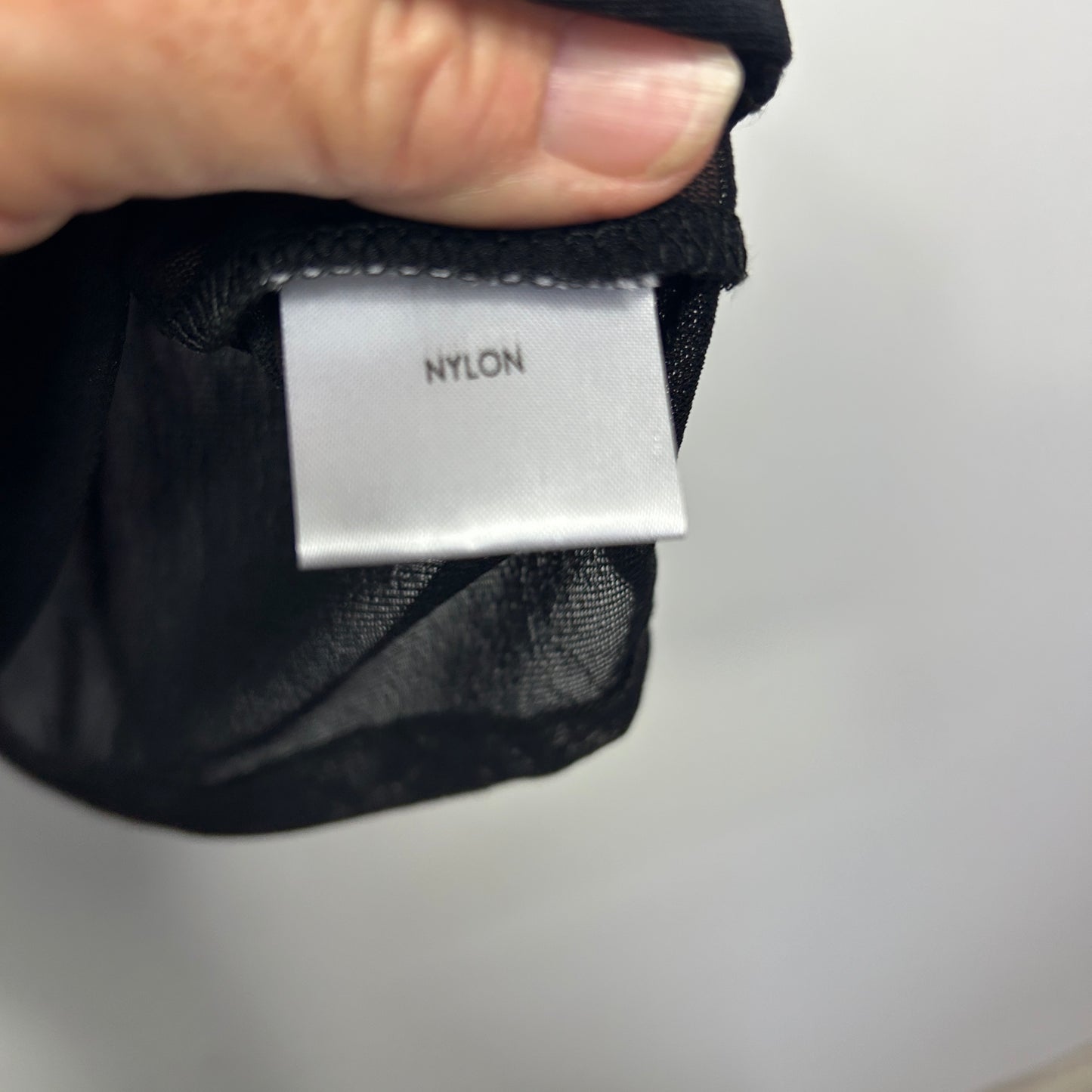 Autograph Black Sheer Overlay Tunic - Size 22