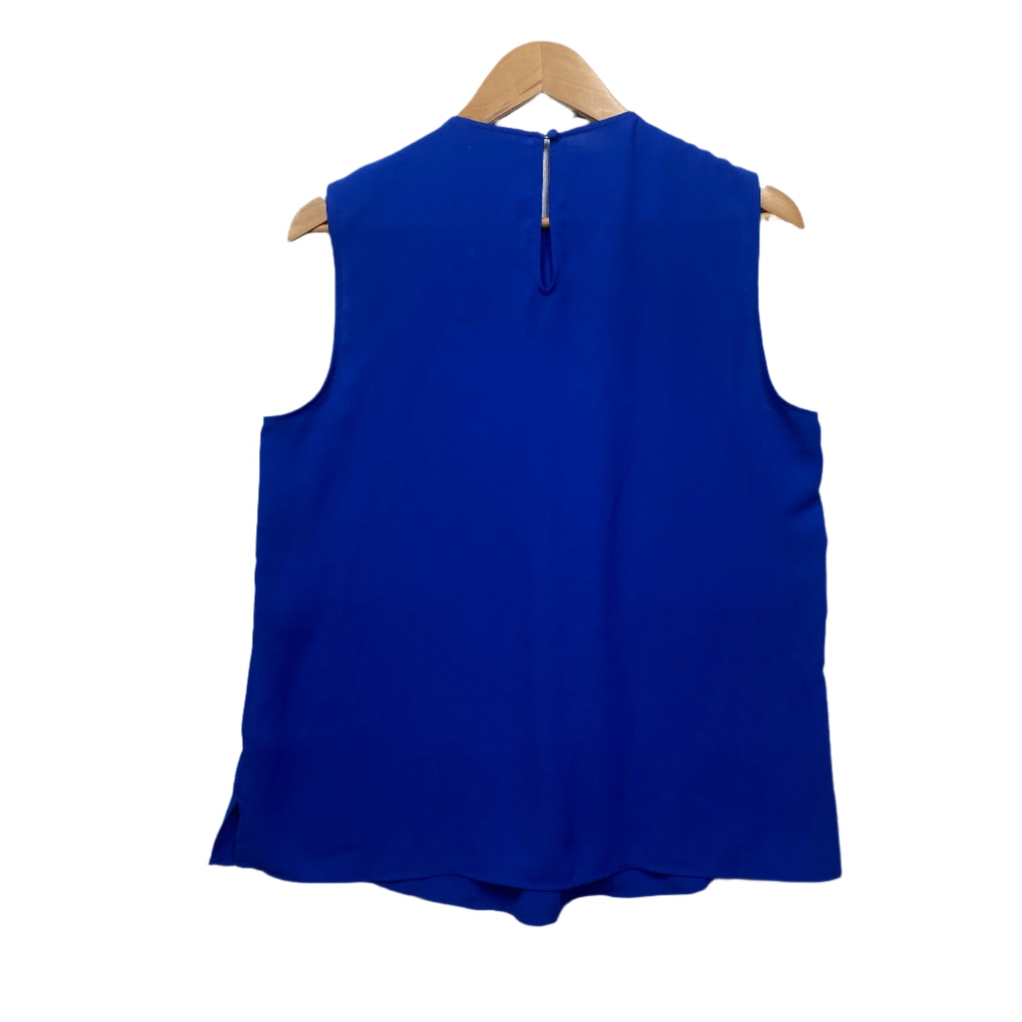 Portmans Top Size 14 Blue Sleeveless Pleated