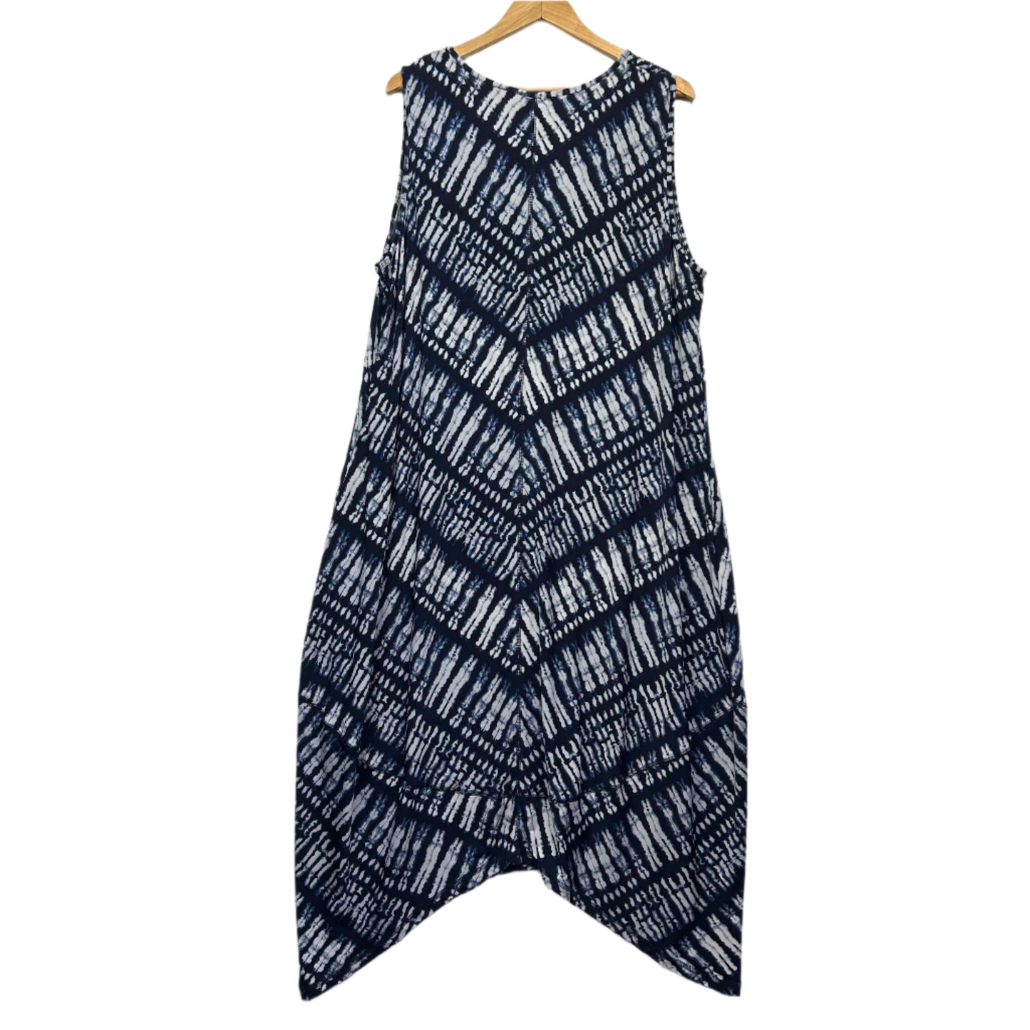 Taking Shape Dress Size 20 Large Plus Blue White Sleeveless