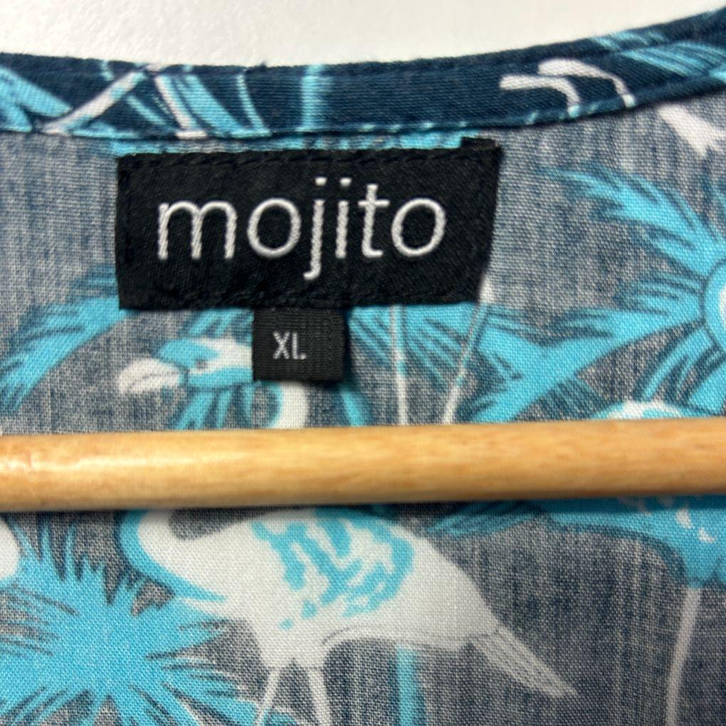 Mojito Teal Flamingos  Dress - Size XL