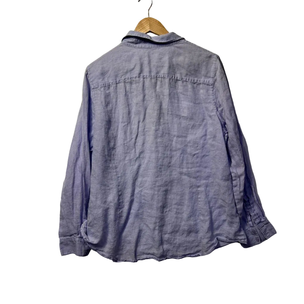 Sportscraft Lilac Linen Shirt - Size 18