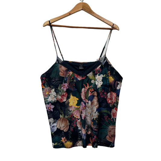 Bras n Things Cami Size 18 Floral Multicoloured