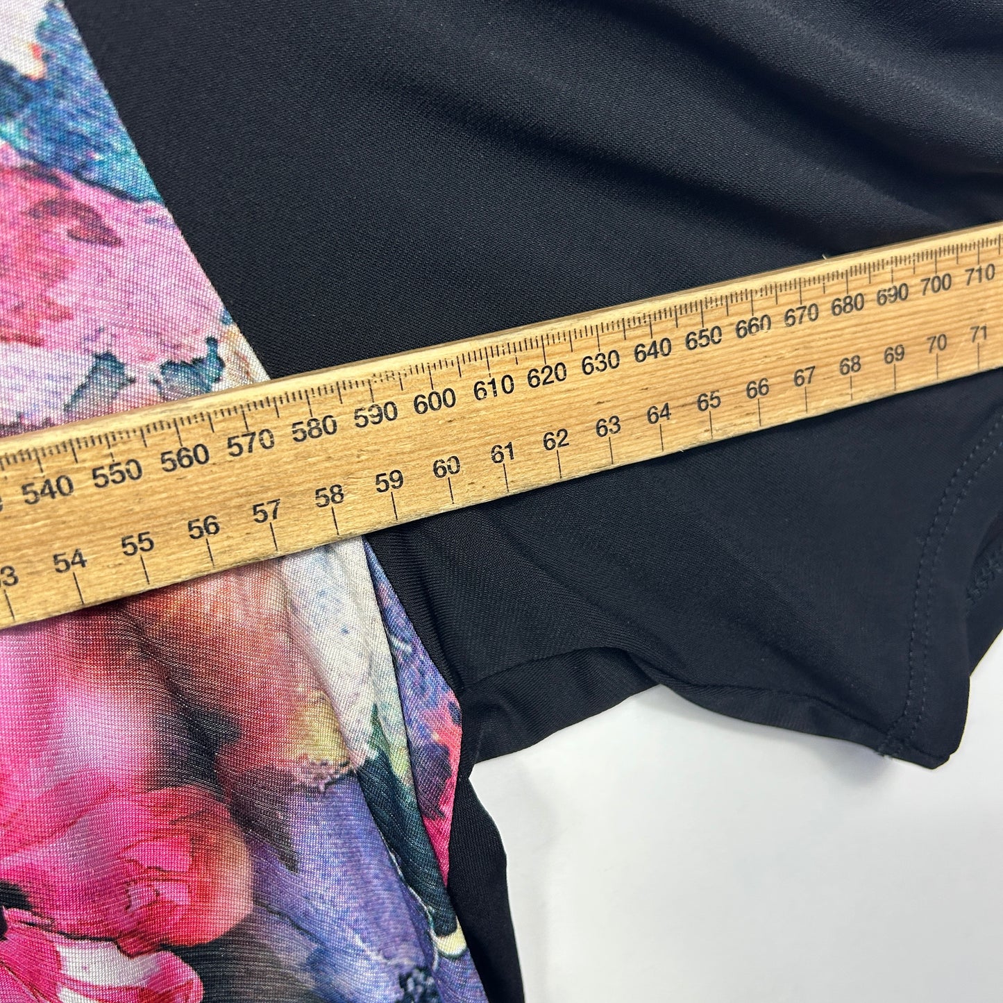 Taking Shape Black Multicoloured Floral Print Top - Size 18/M