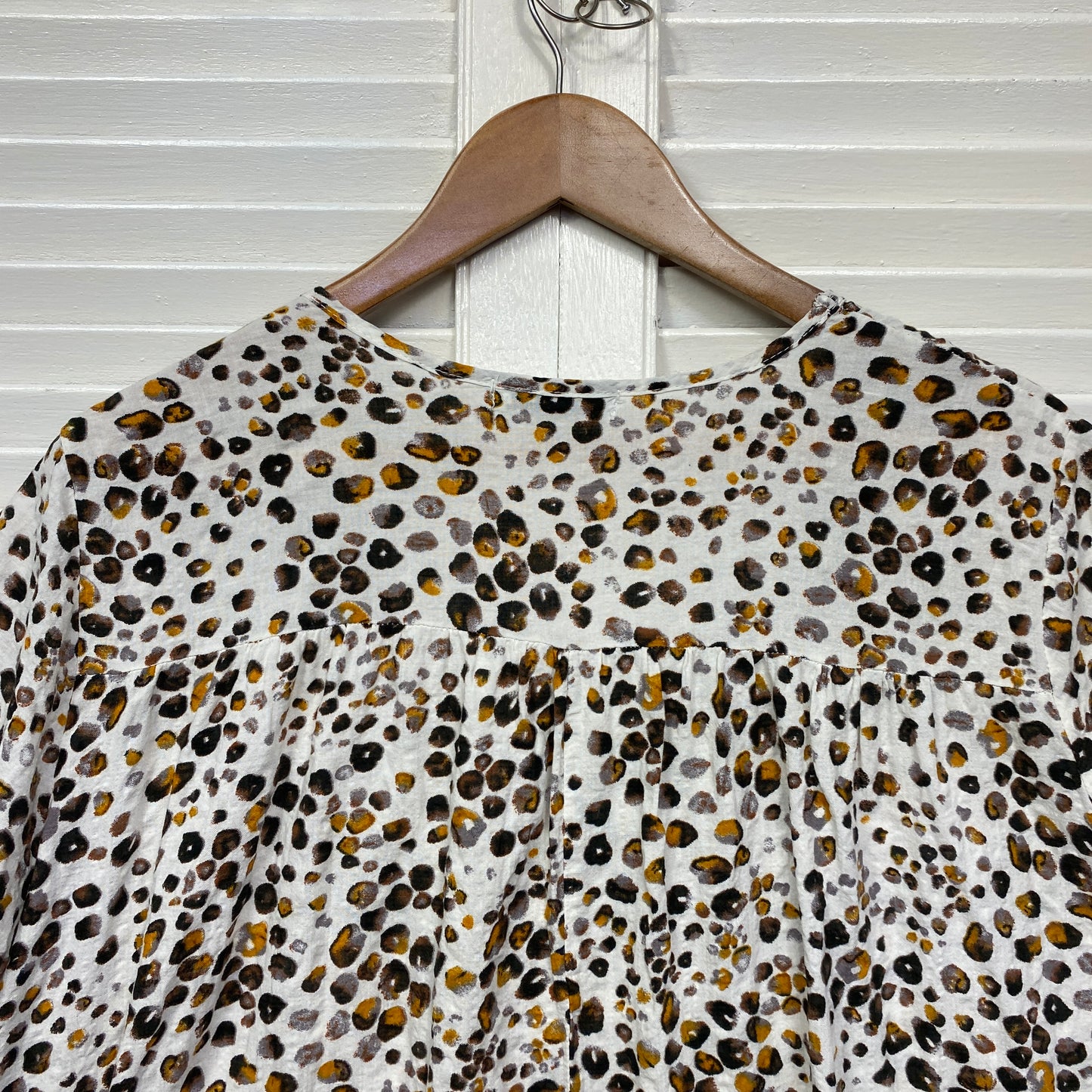 Hourglass Smock Dress Size 16 XL Animal Print Short Sleeve Rayon