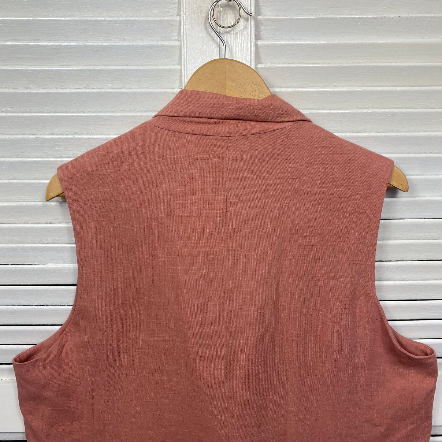 Dannii Minogue Linen Top Vest Size 16 Petites Sleeveless