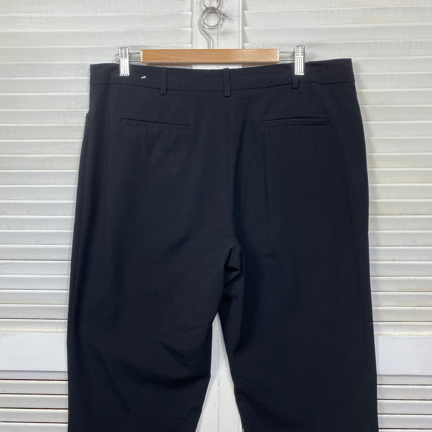 Rockmans Pants Size 16 Black Zip Fly Office Basics