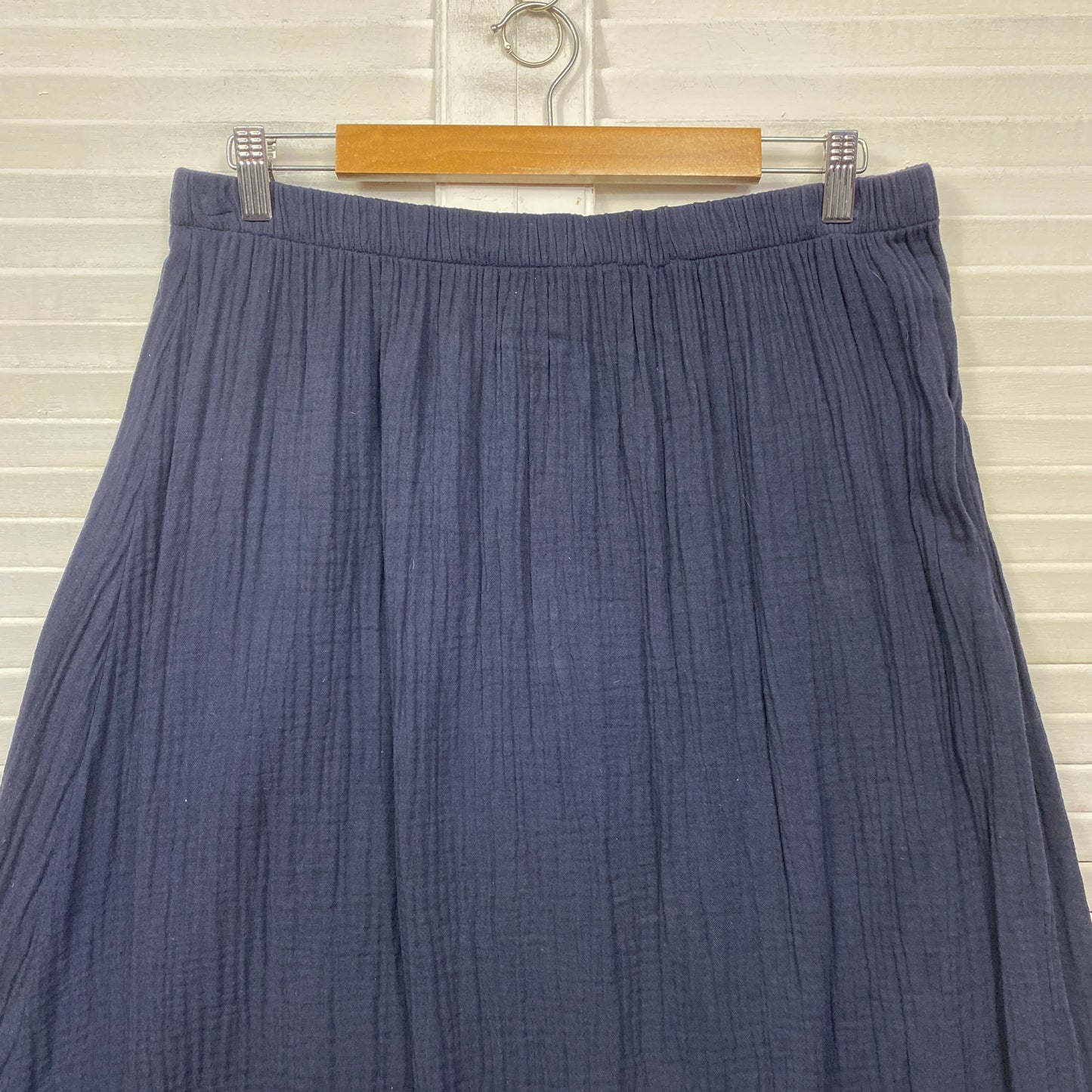 Target Maxi Skirt Size 16 Navy Elastic Waist Cotton