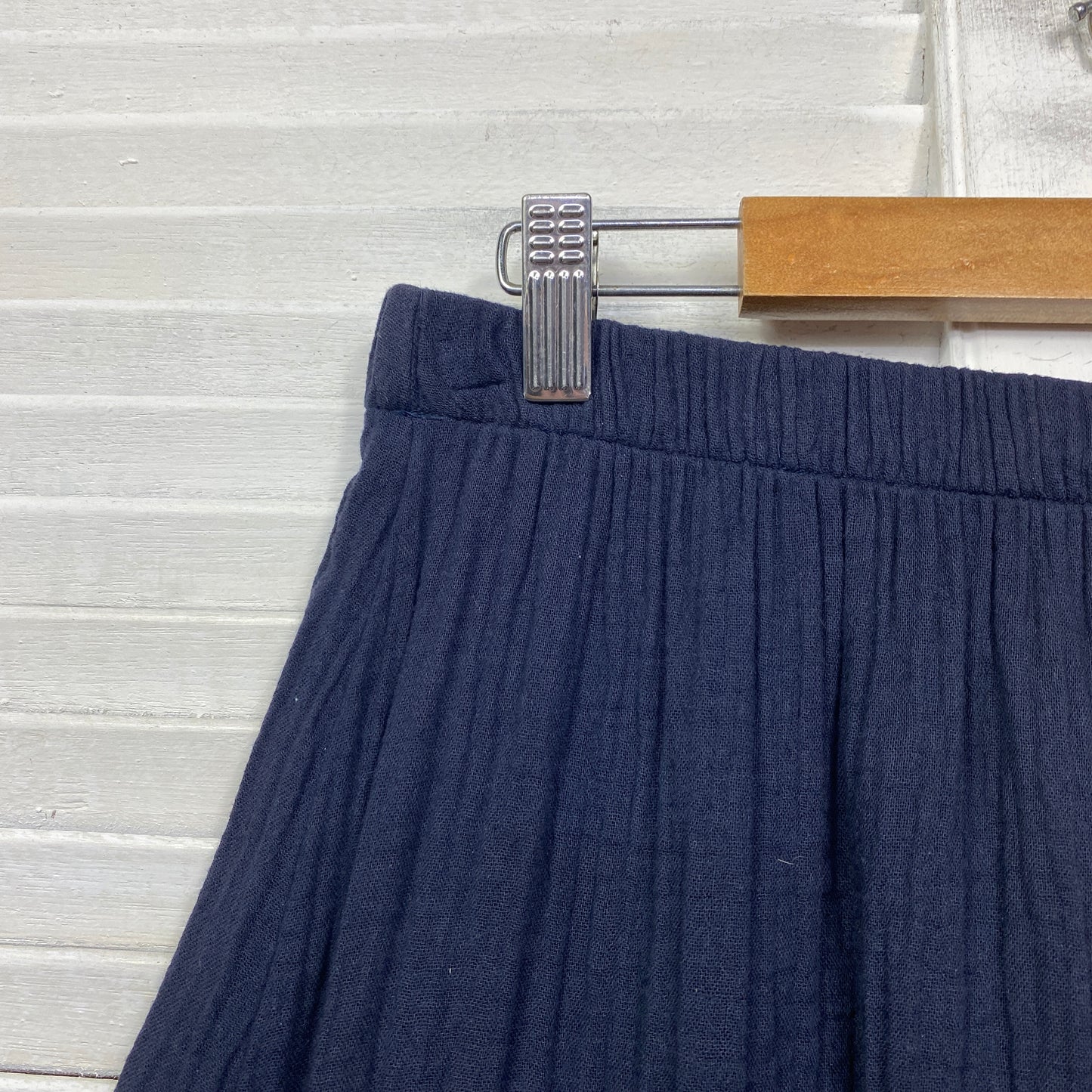 Target Maxi Skirt Size 16 Navy Elastic Waist Cotton