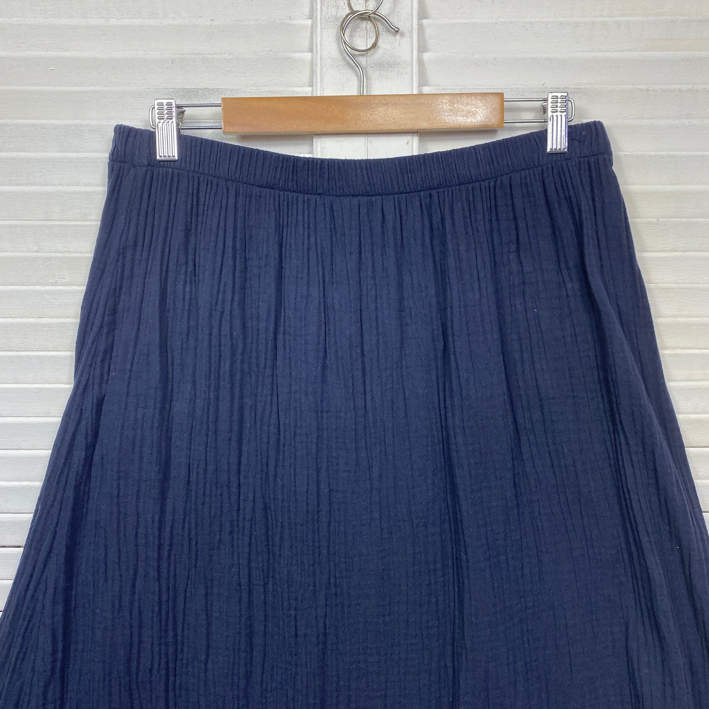 Target Maxi Skirt Size 16 Navy Elastic Waist Cotton