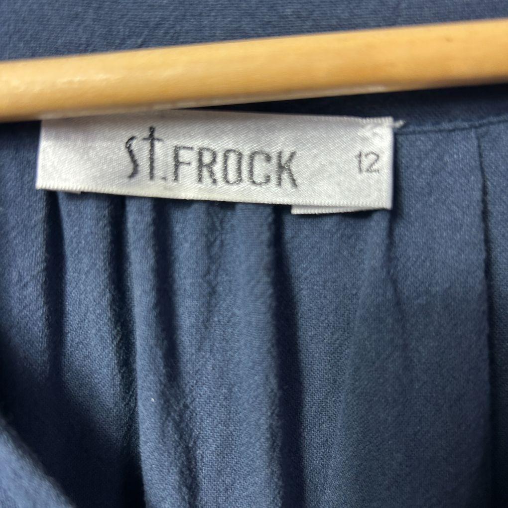 St Frock Navy Tiered Dress - Size 12