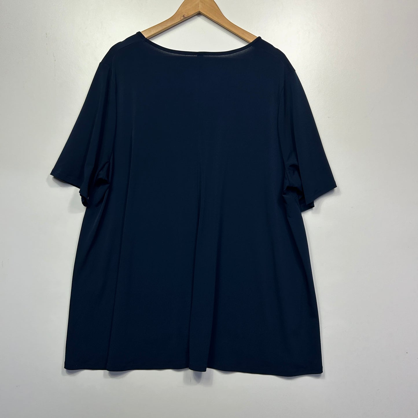 Taking Shape Navy Blue Top - Size 22