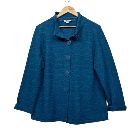 Wombat Wool Jumper Size Large 14 Long Sleeve Teal/Blue