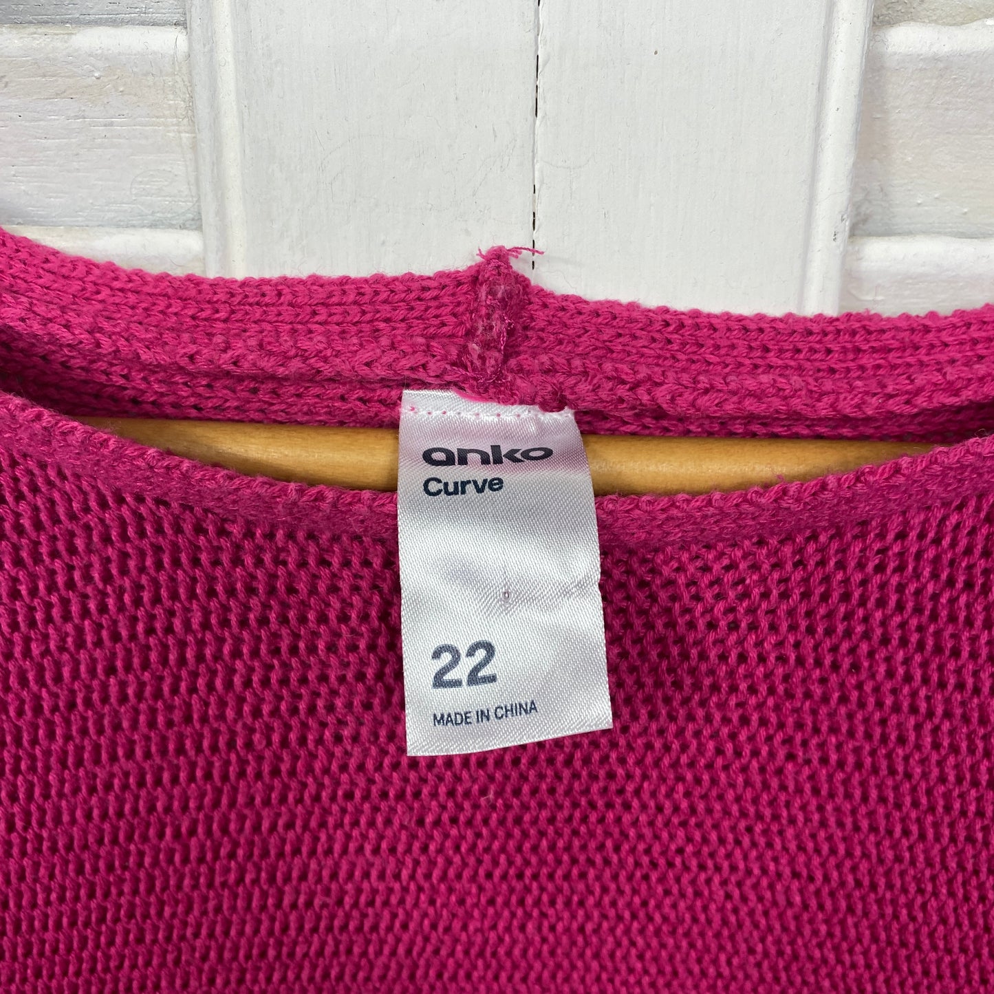 Anko Top Jumper Size 22 Pink Long Sleeve