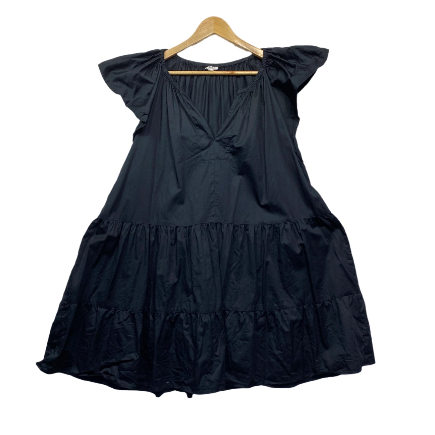 Lily Loves Dress Size 18 Black Smock Short Sleeve