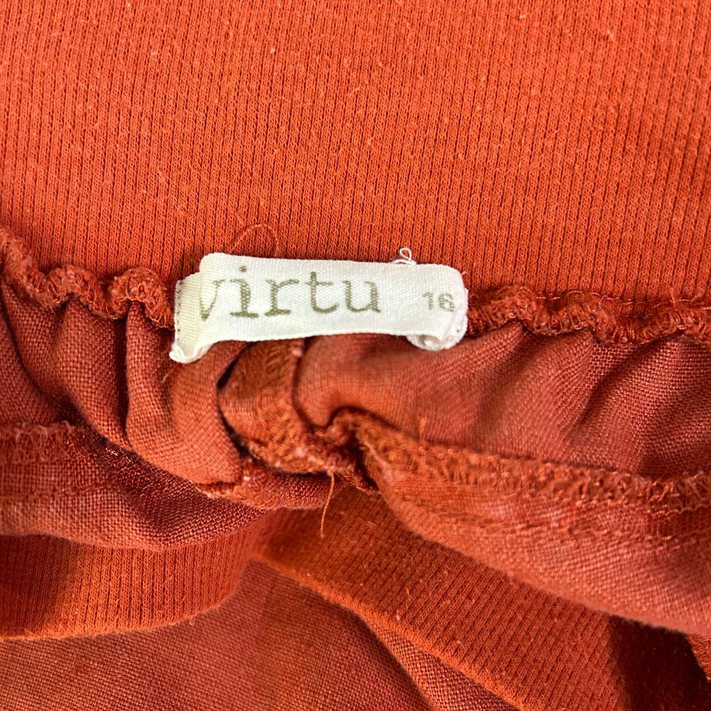Virtuelle Rust Linen Pants - Size 16 (fault)