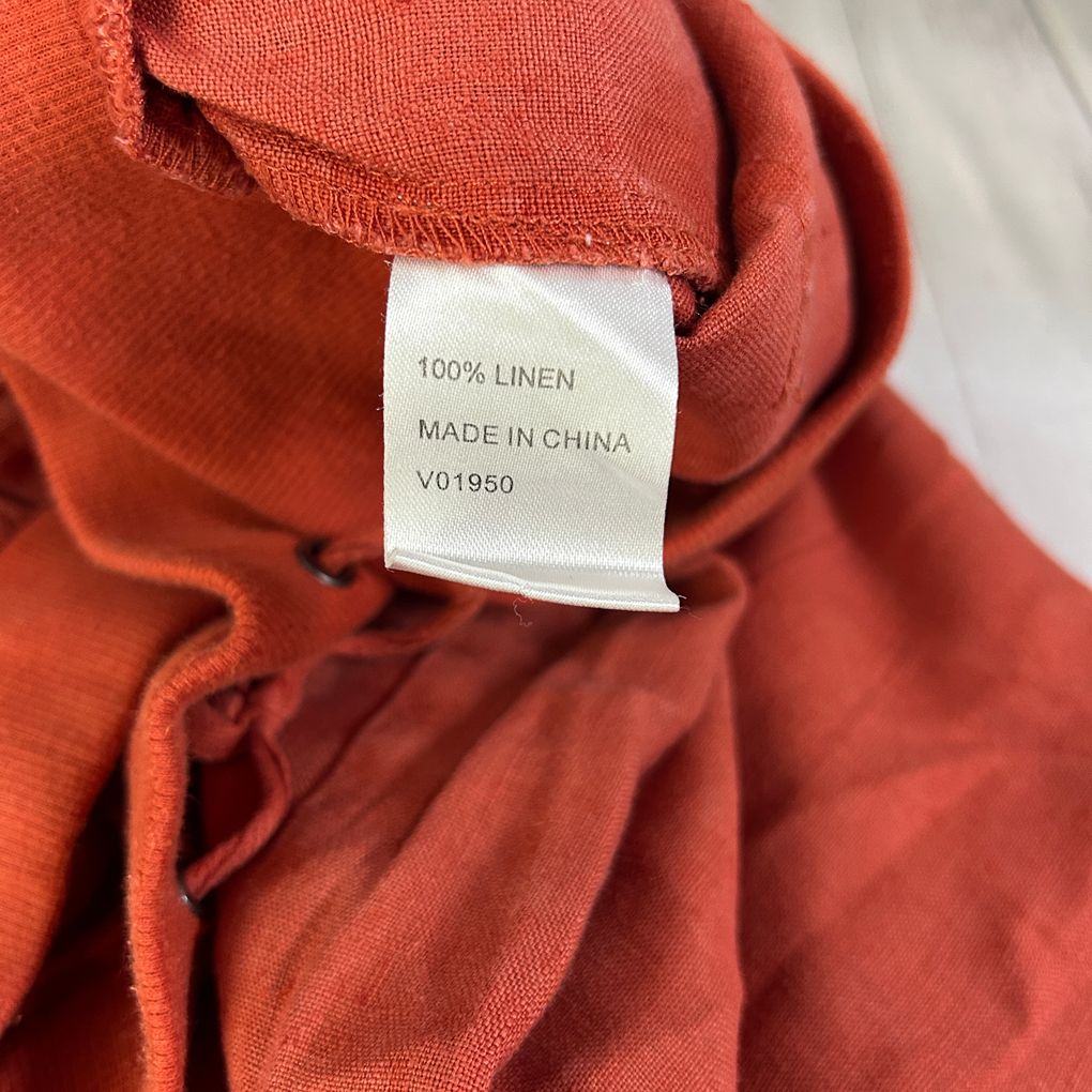 Virtuelle Rust Linen Pants - Size 16 (fault)