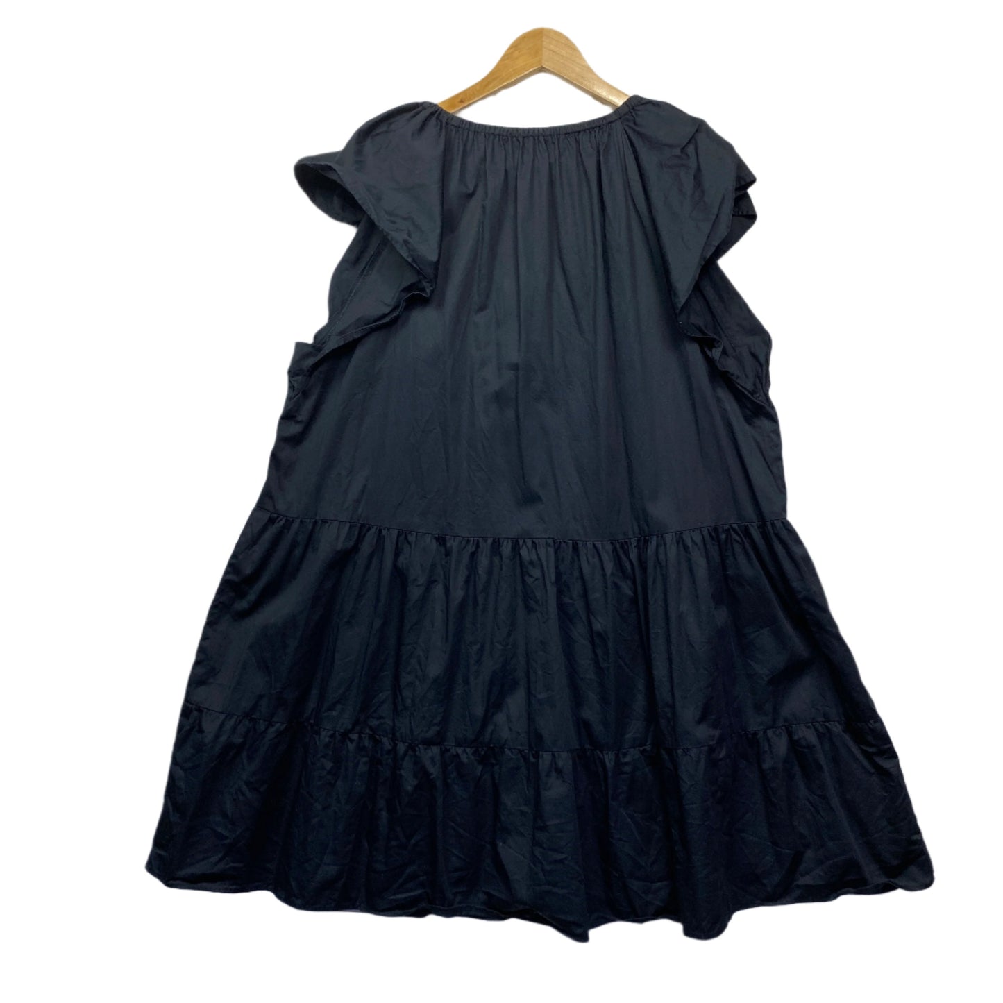 Lily Loves Dress Size 18 Black Smock Short Sleeve