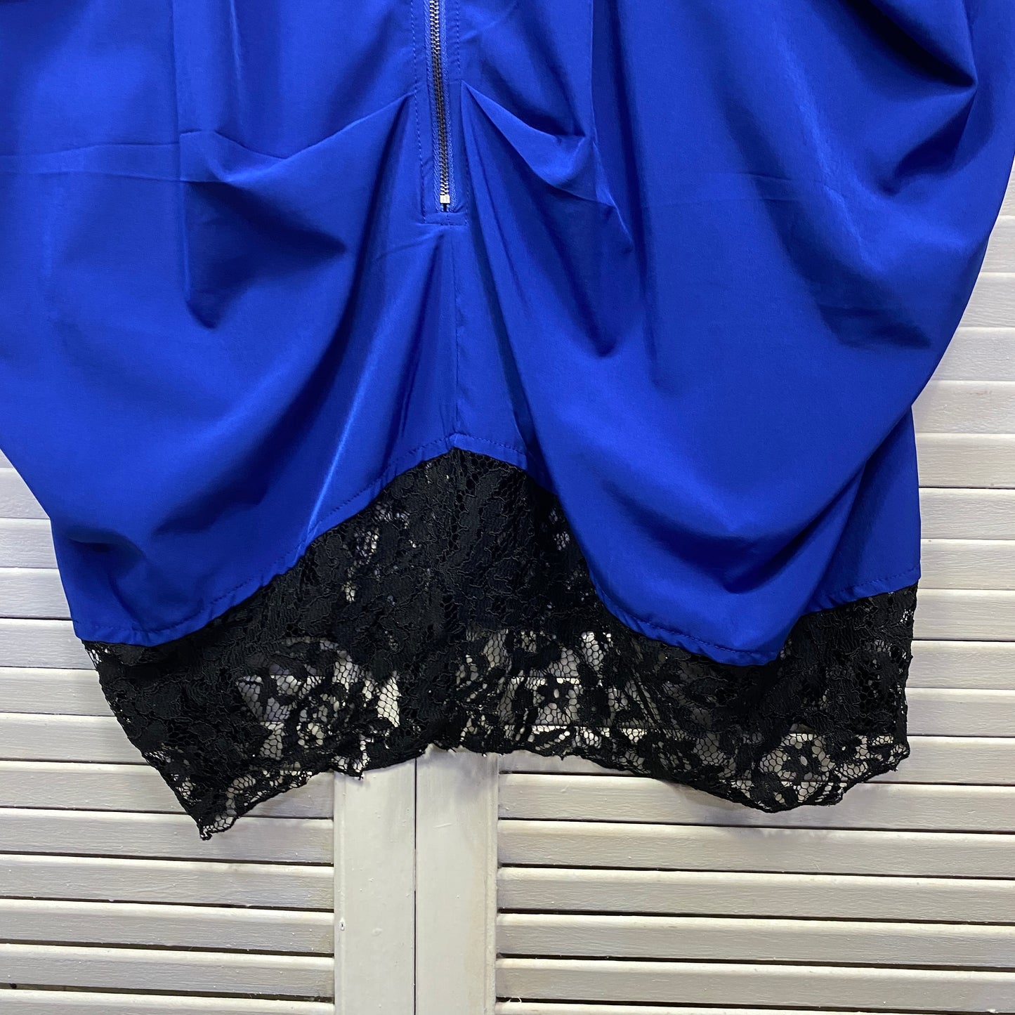 City Chic Dress Size 18 Plus Medium Blue Lace Trim Cocktail